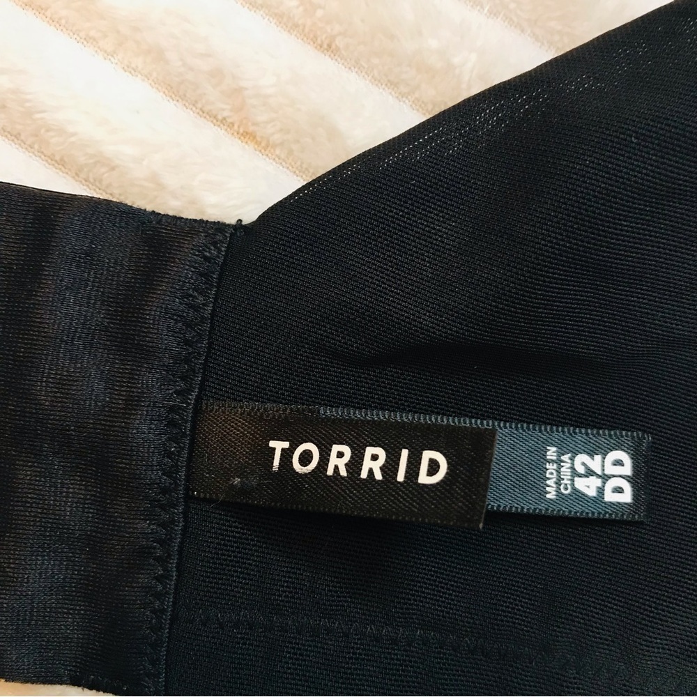 Torrid Black Perfect T-Shirt Bra Underwire Push Up Full Figure Women’s size 42DD - Picture 7 of 9